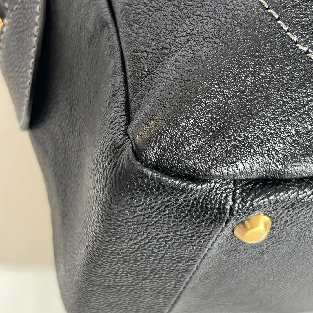 美品 土屋鞄製造所 アジール キャリア ビジネスバッグ レザー ブラック