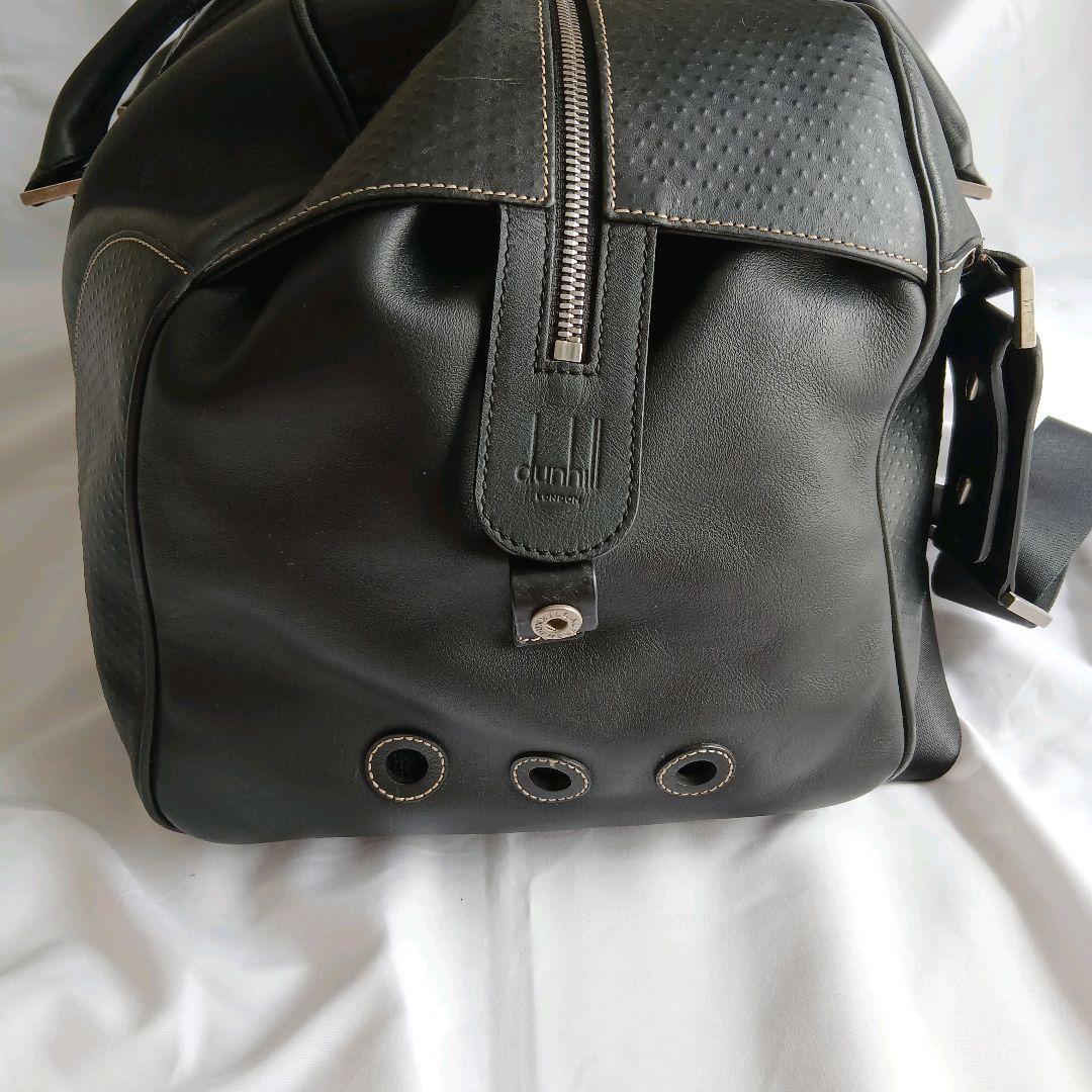 ダンヒル ボストンバッグ 2way 大容量 レザー ブラック 黒