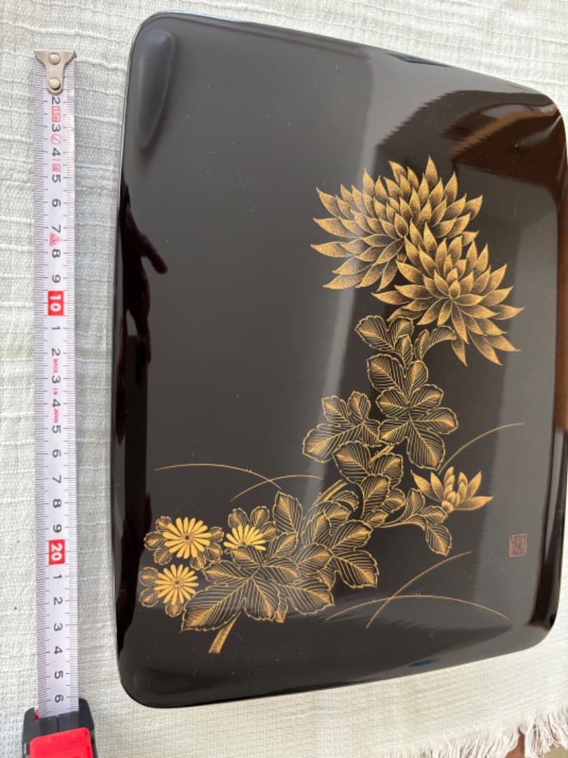 ＜値下げ＞金箔装飾 漆器 硯箱