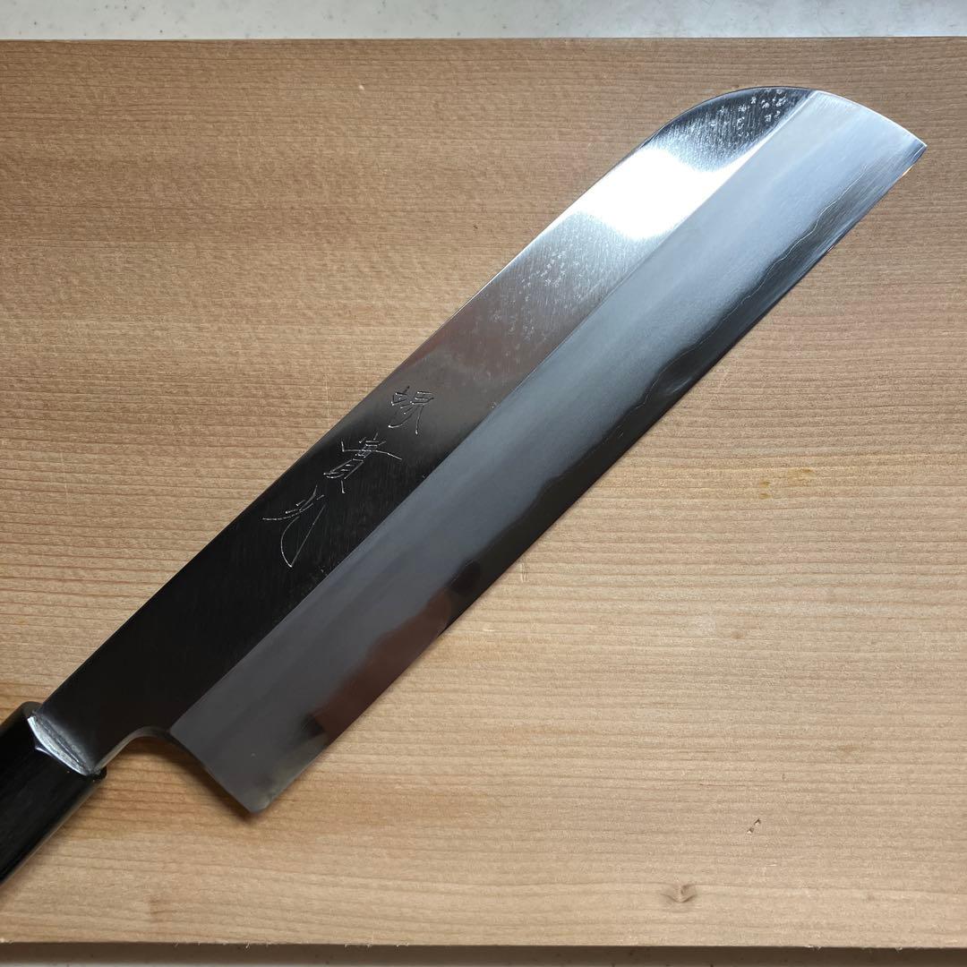 堺實光　鎌型薄刃　白鋼　天然砥石で本刃付け済み❗️