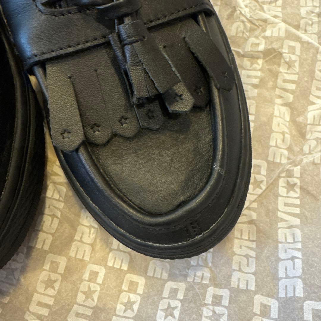 コンバース CONVERSE クップ ローファー タッセルローファー 革靴 黒