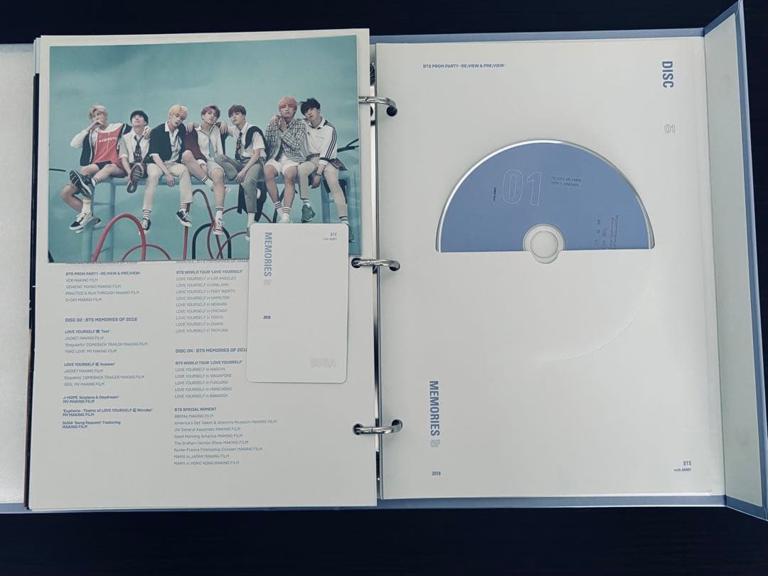 BTS MEMORIES 2018 リングバインダー & フォトブック DVD