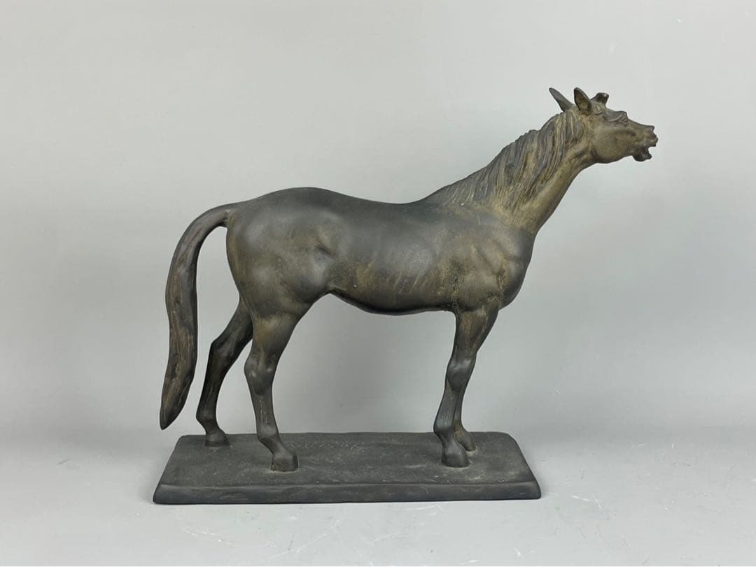 吉田叡示 銅像 共箱 在銘 YOSHIDA ブロンズ 彫刻 置物 金属工芸 銅製