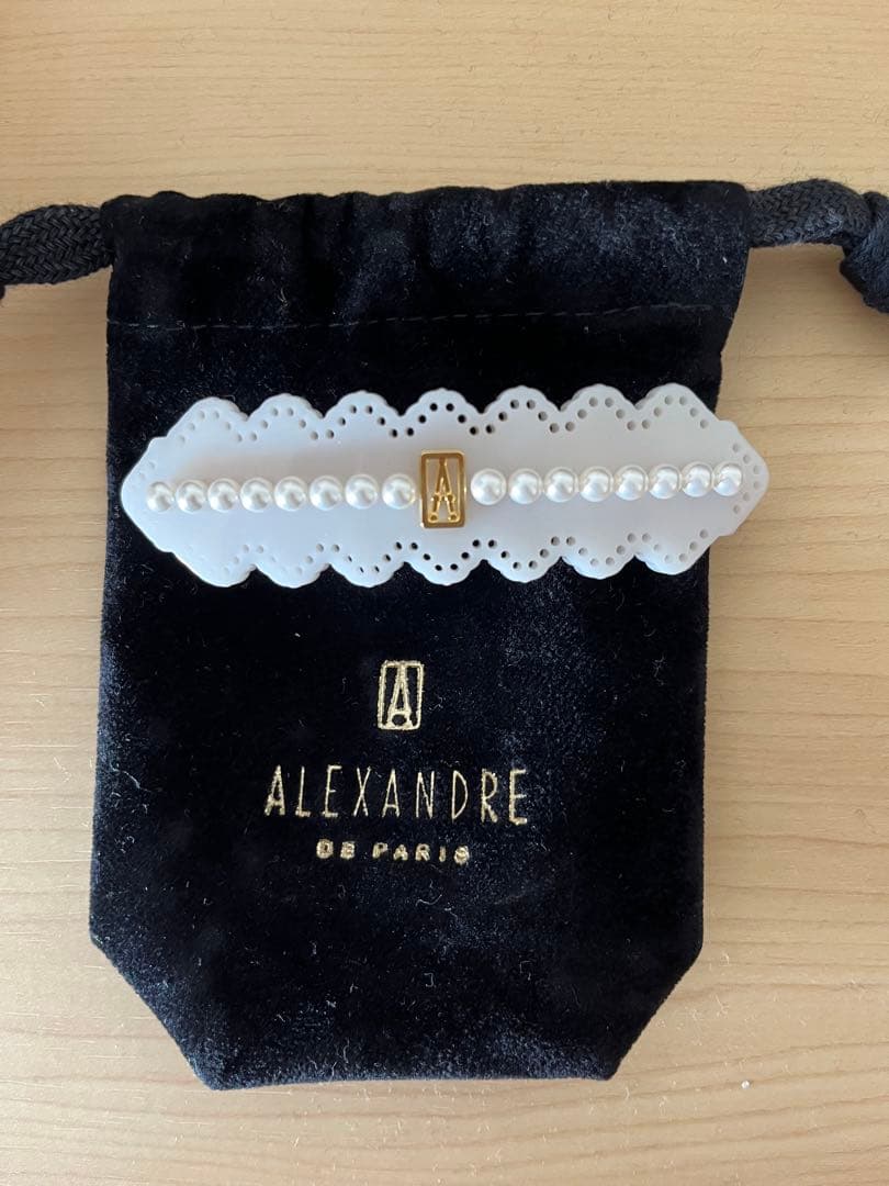 アレクサンドルドゥパリ レース パール バレッタ コンプレックスビズ