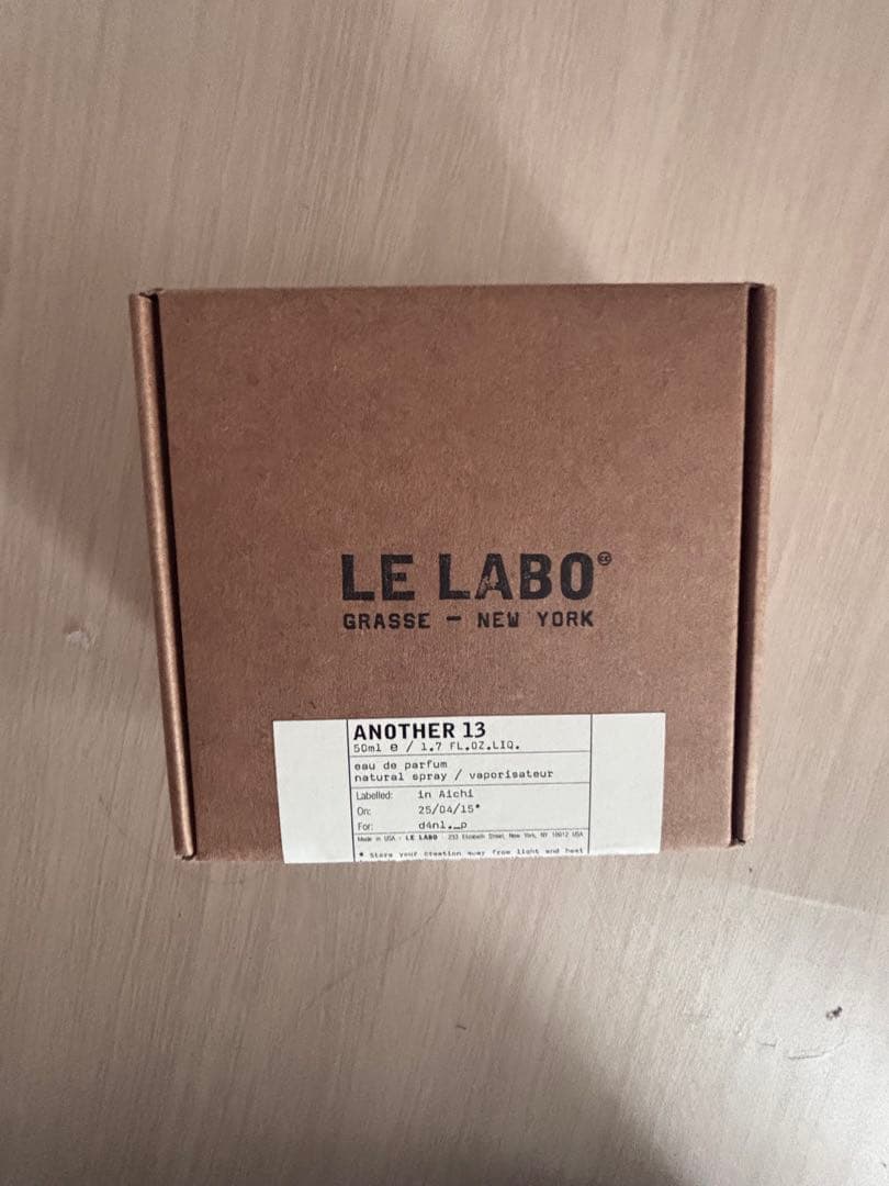 香水(女性用) LE LABO ANOTHER 13 Eau de Parfum 50ml