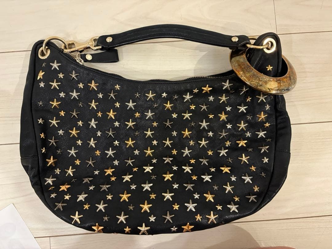 JIMMY CHOO スタースタッズ　ショルダーバッグ