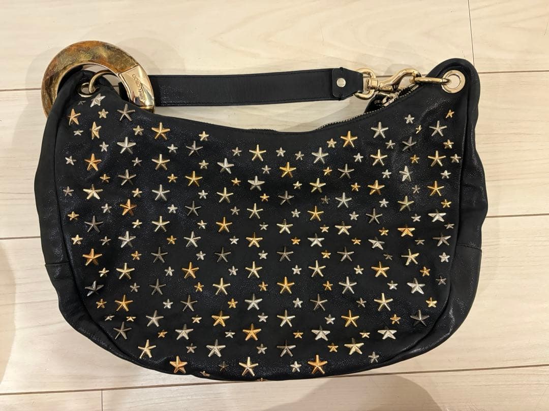 JIMMY CHOO スタースタッズ　ショルダーバッグ