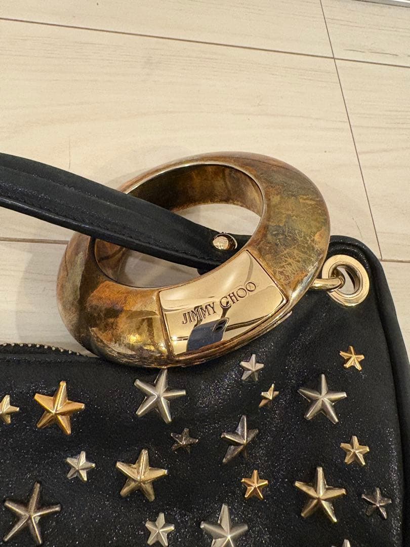 JIMMY CHOO スタースタッズ　ショルダーバッグ