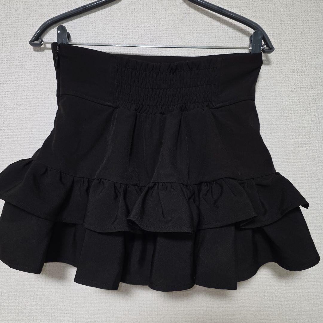 Amilige アミリージュ コルセット風フリルスカート