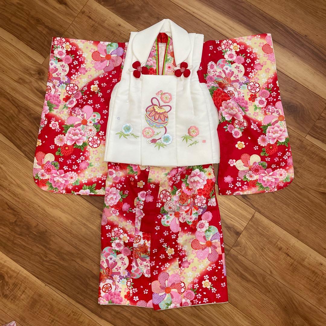 七五三　女の子　着物セット　3歳