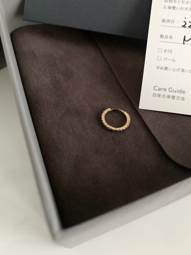 Hirotaka Manhattan ダイヤモンド フープ ピアス Sサイズ