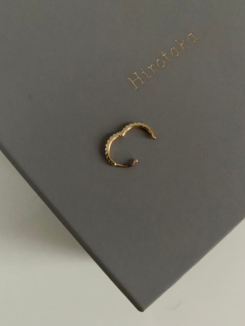 Hirotaka Manhattan ダイヤモンド フープ ピアス Sサイズ