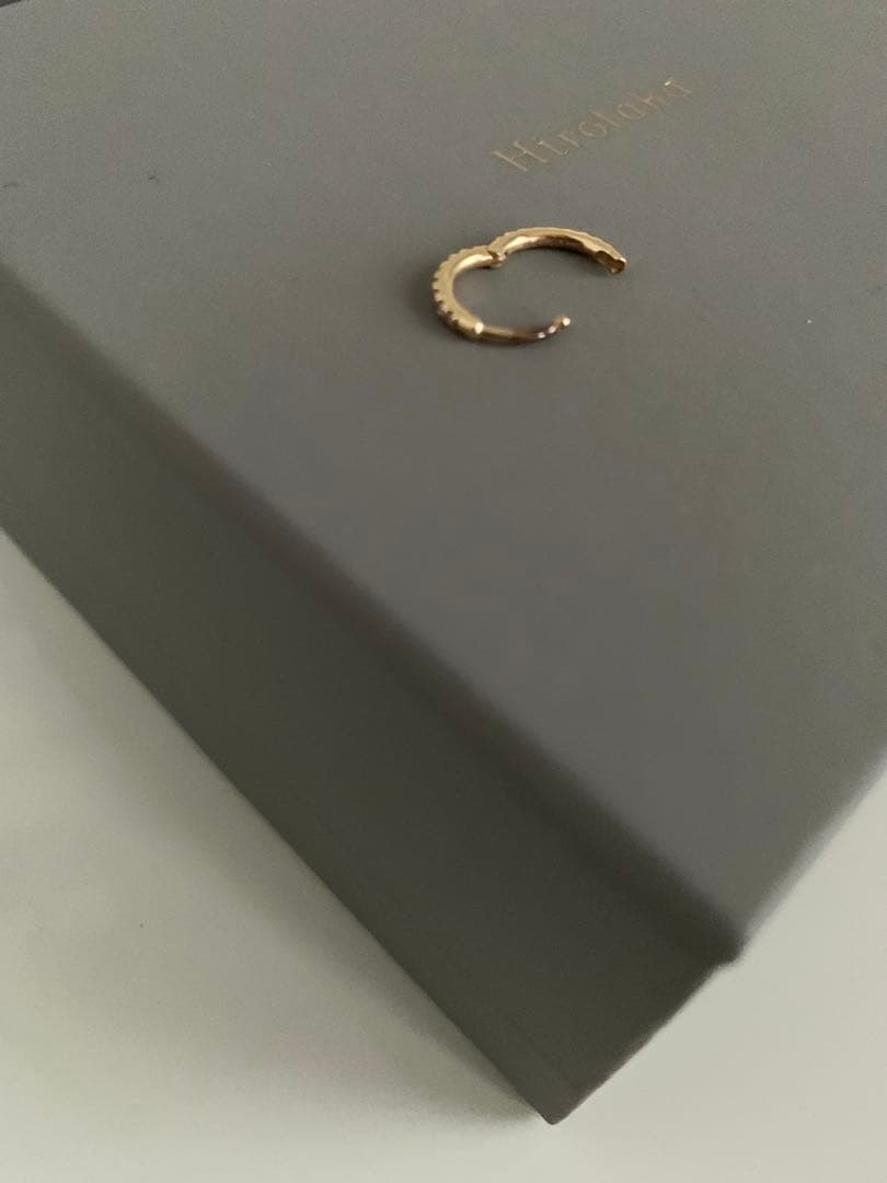 Hirotaka Manhattan ダイヤモンド フープ ピアス Sサイズ