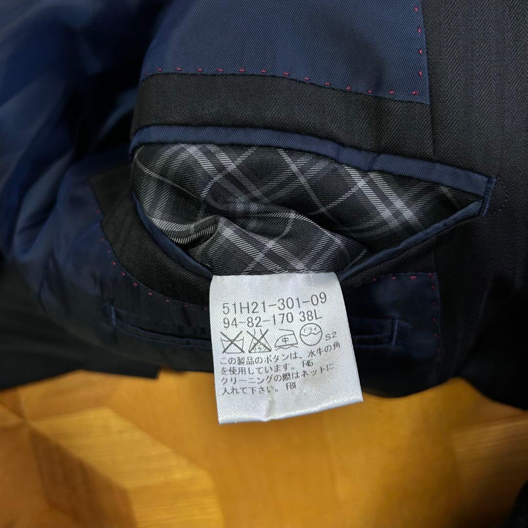 BLACK LABEL CRESTBRIDGE 黒 ビジネススーツ セットアップ