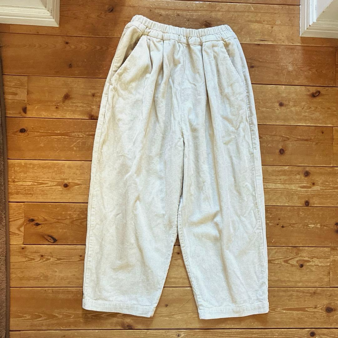 くらすこと コーデュロイパンツ アイボリー Mサイズ レディース
