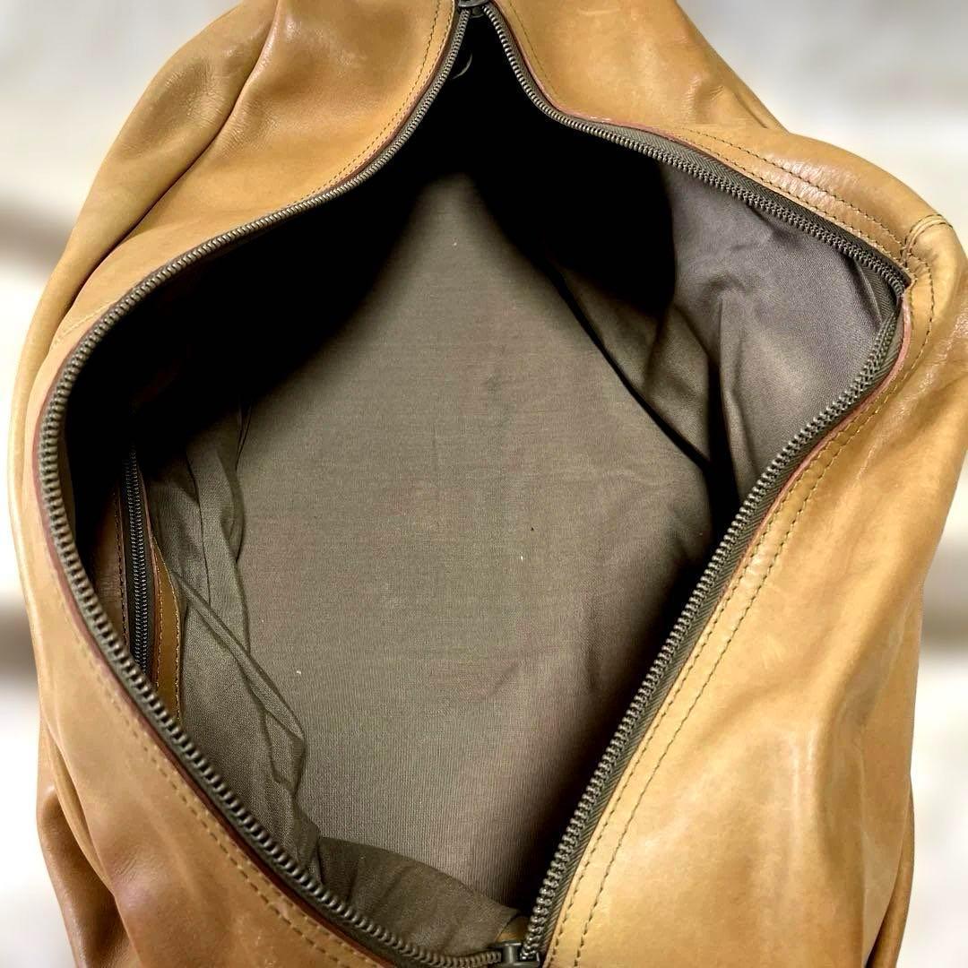 LOEWE ロエベ　ボストンバッグ レザー ベージュ ショルダー　ハンド　大きめ