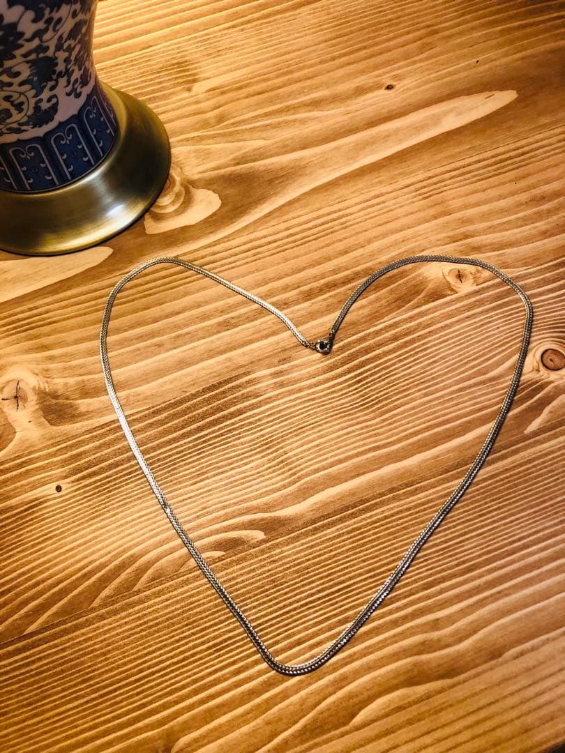 イタリア製　silverロングネックレス