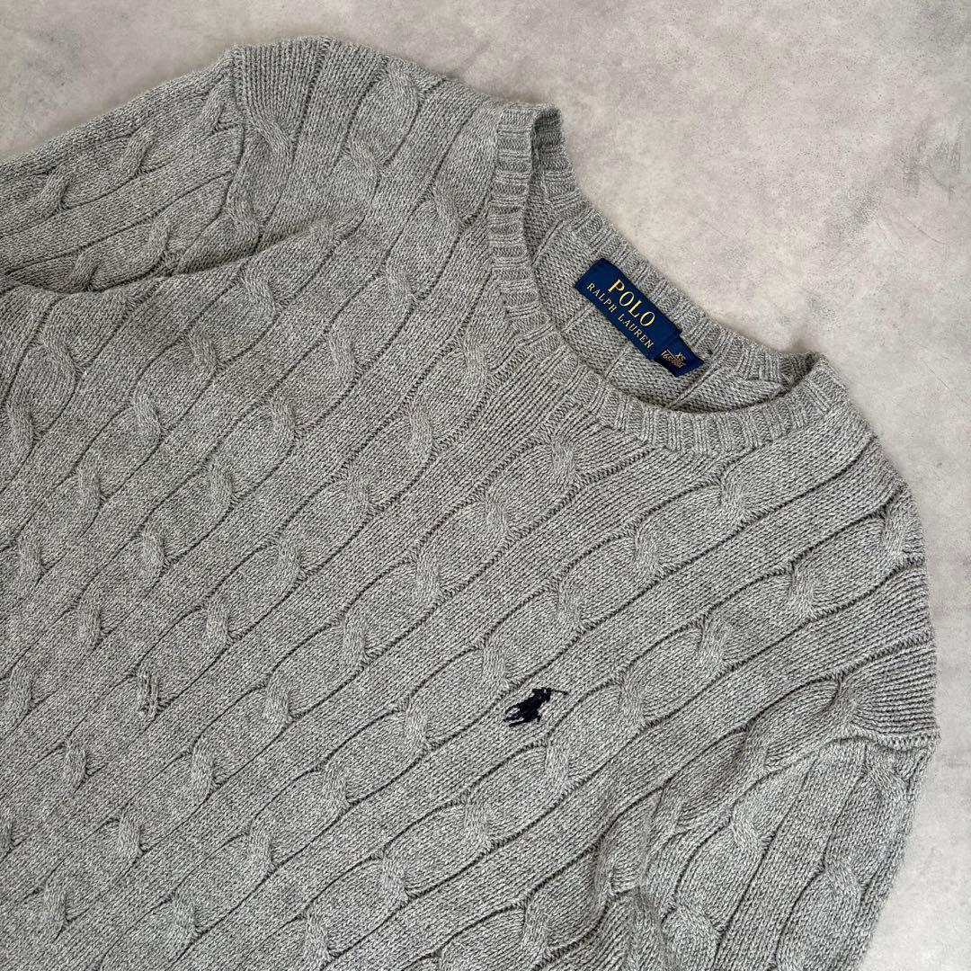 人気 Polo Ralph Lauren ケーブルニット セーター XS