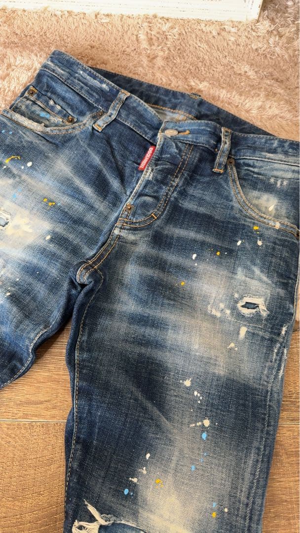 DSQUARED2 ペイントデニム　42