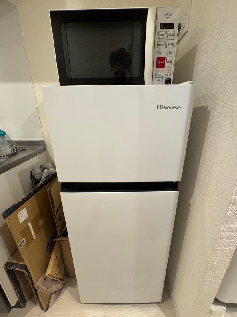Hisense 2ドア冷蔵庫 ホワイト