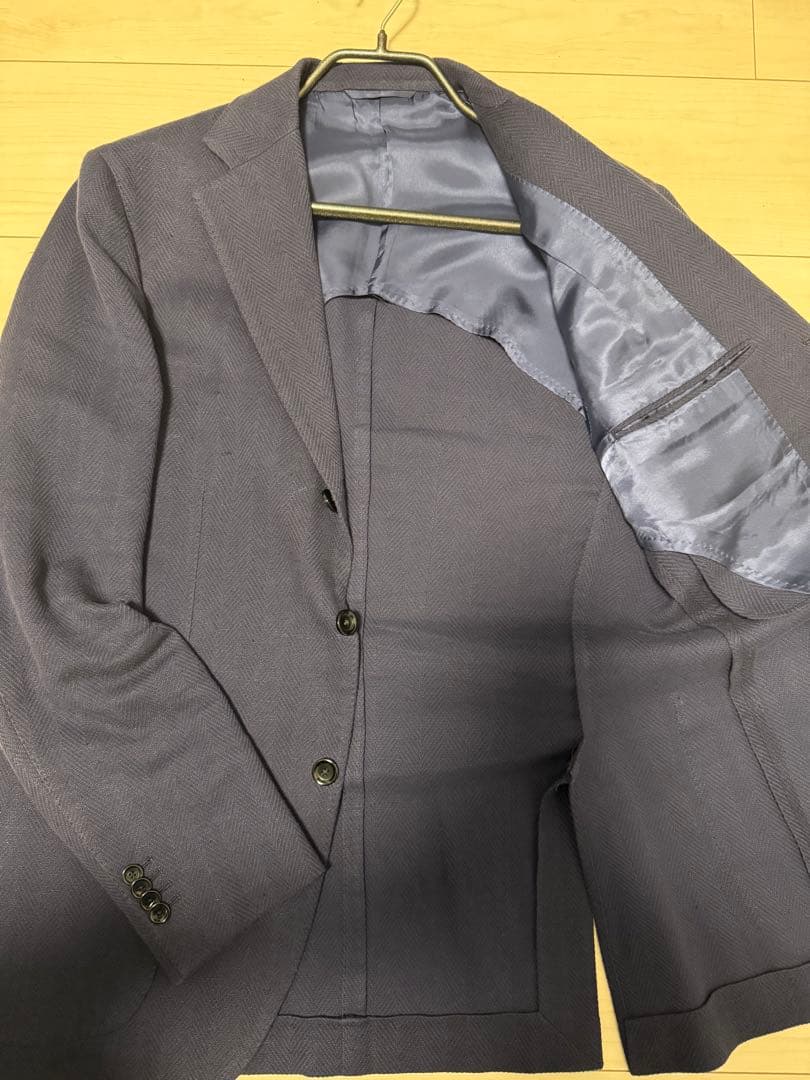 ビームスF ヘリンボーン3ボタンジャケット