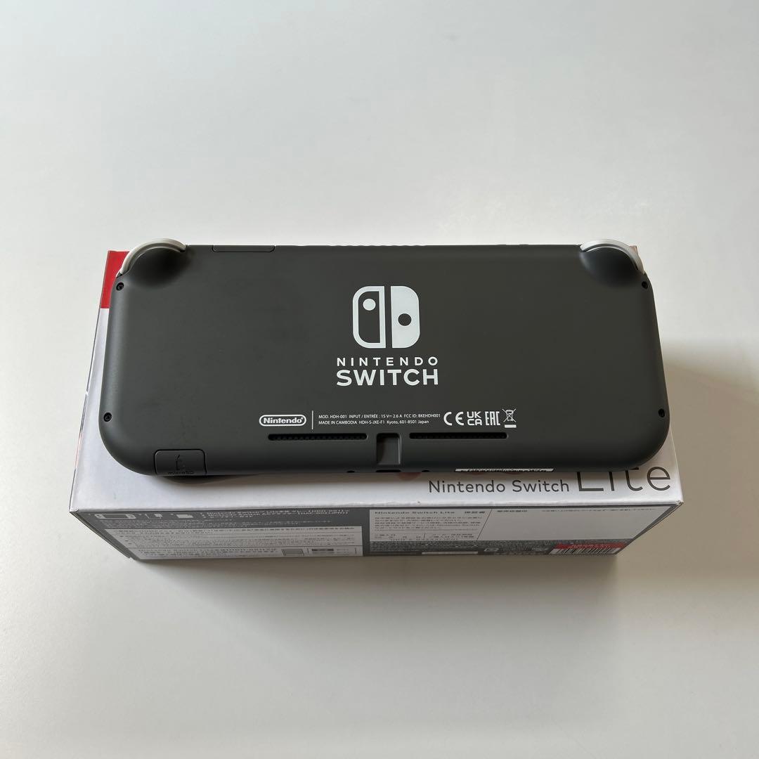 Nintendo Switch Lite グレー、スイッチライト　本体　ケース付