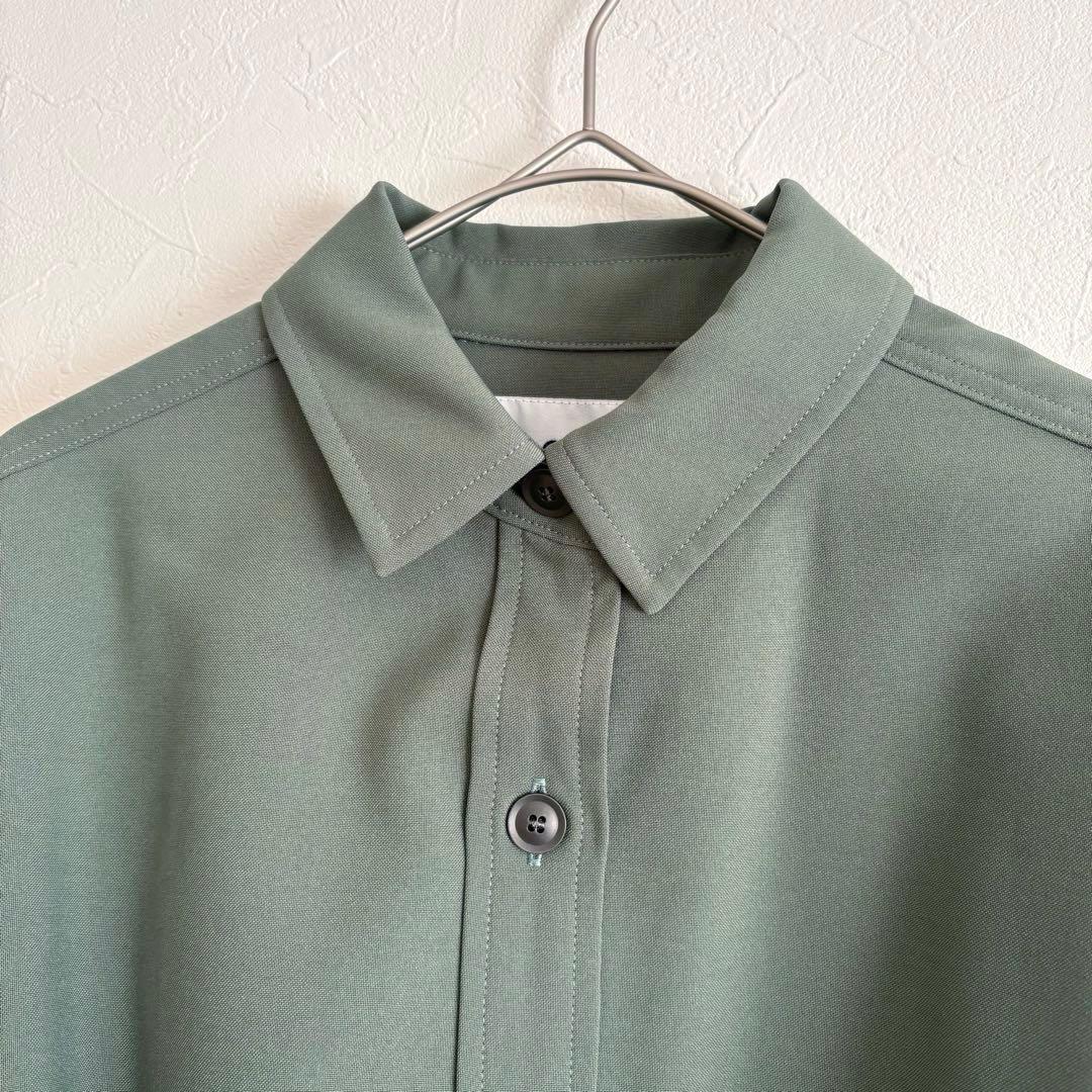 美品✨ SOEJU ソフトオックスシャツワンピース S カーキ 現行品