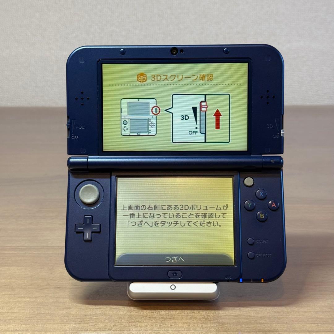 4-045 Newニンテンドー3DS LL メタリックブルー 上IPS搭載