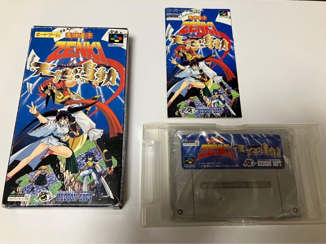 【動作確認済み・箱説付】スーパーファミコン　鬼神童子ZENKI 天地鳴動