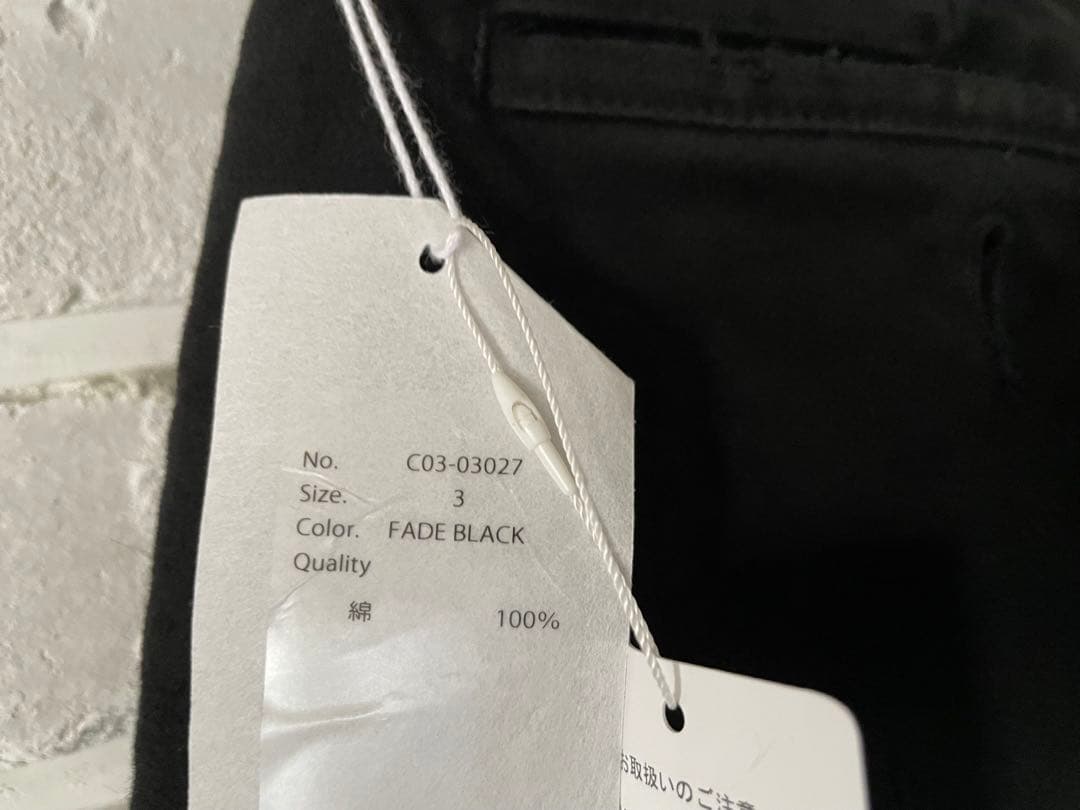 直営限定　25AW新品COMOLIモールスキンダブルニーパンツ