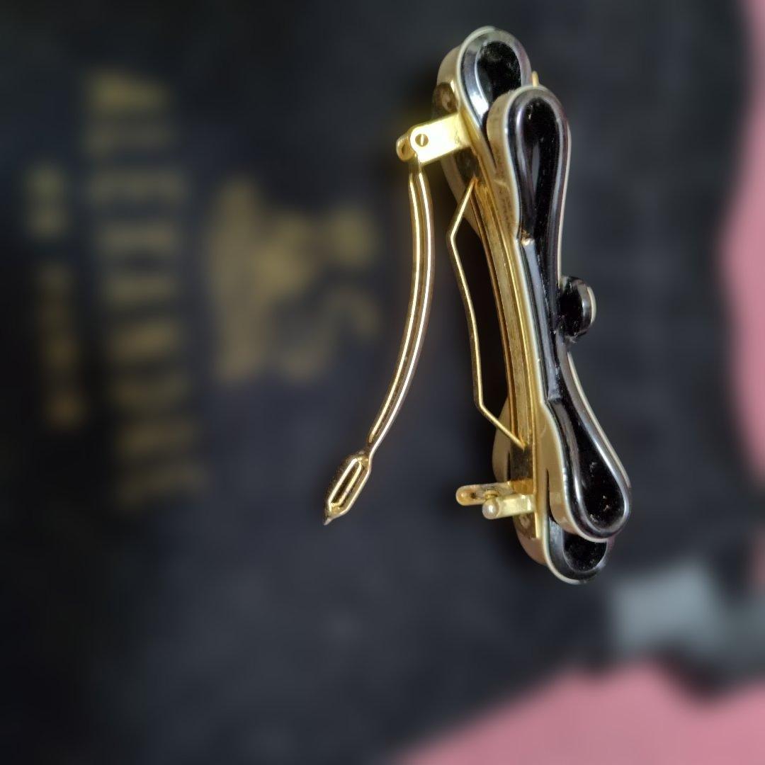 美品　アレクサンドルドゥパリ リボン バレッタ　イブニングドレスバレッタ