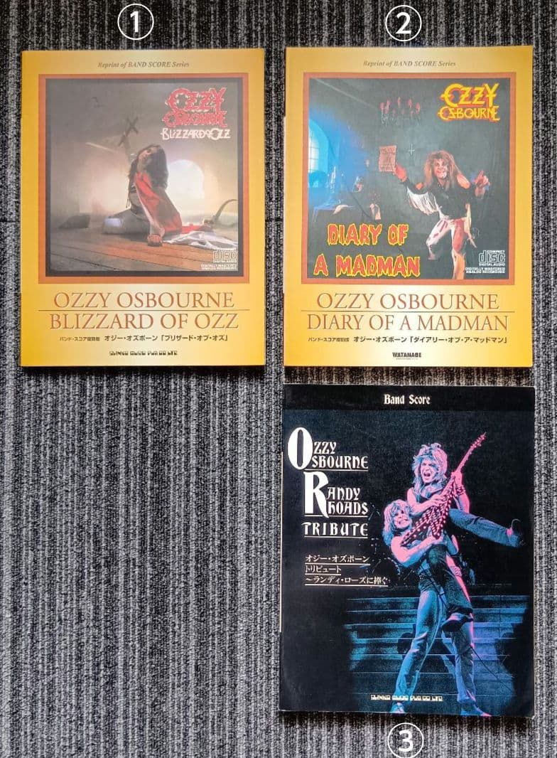 オジー・オズボーン　ランディ・ローズ　バンド・スコア　楽譜　セット