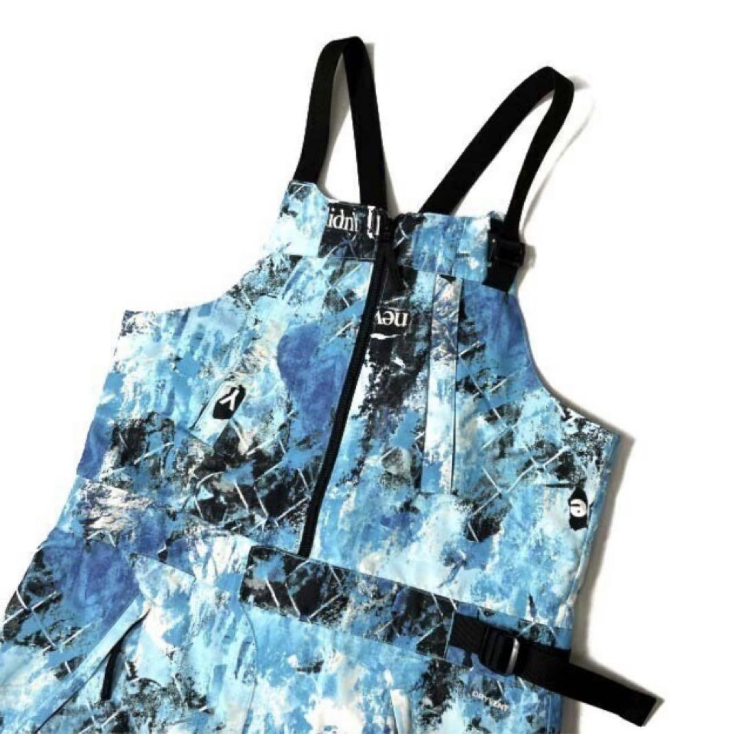 ノースフェイス L/R PRINTED DRAGLINE BIBS ビブ パンツ