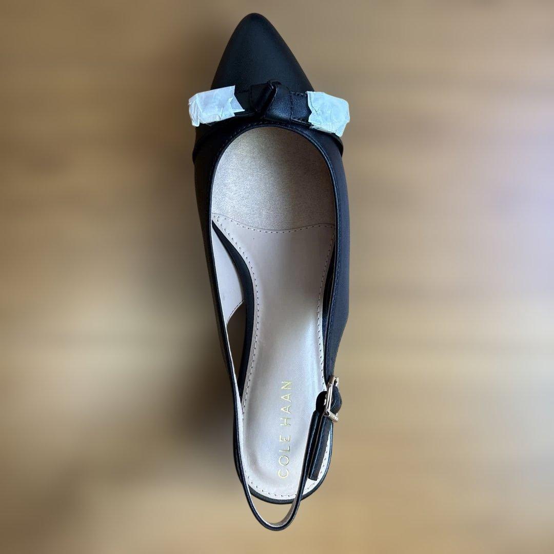 Cole Haan ブラック ポインテッドトゥ ミュール