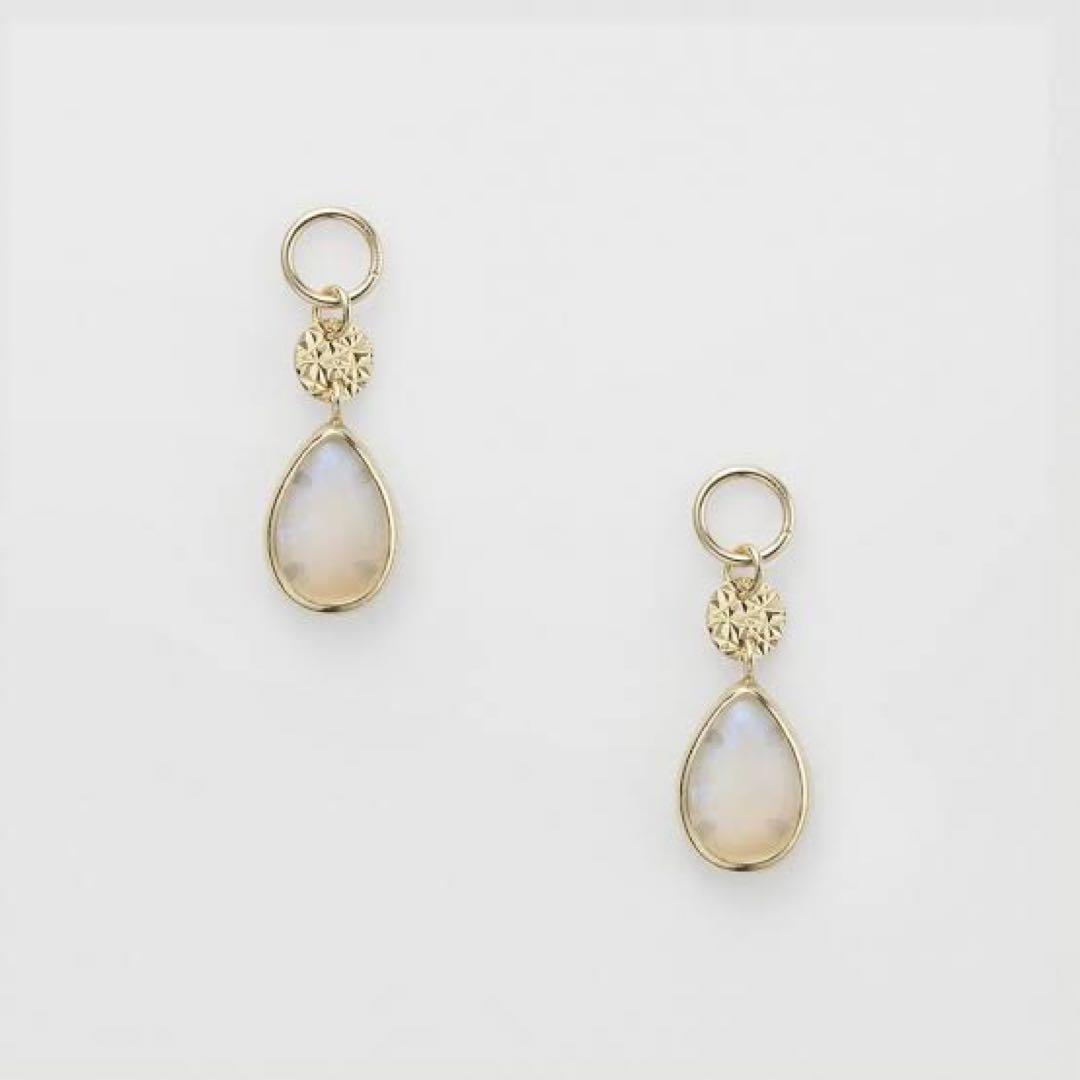 agete K10 オパール ピアスチャーム