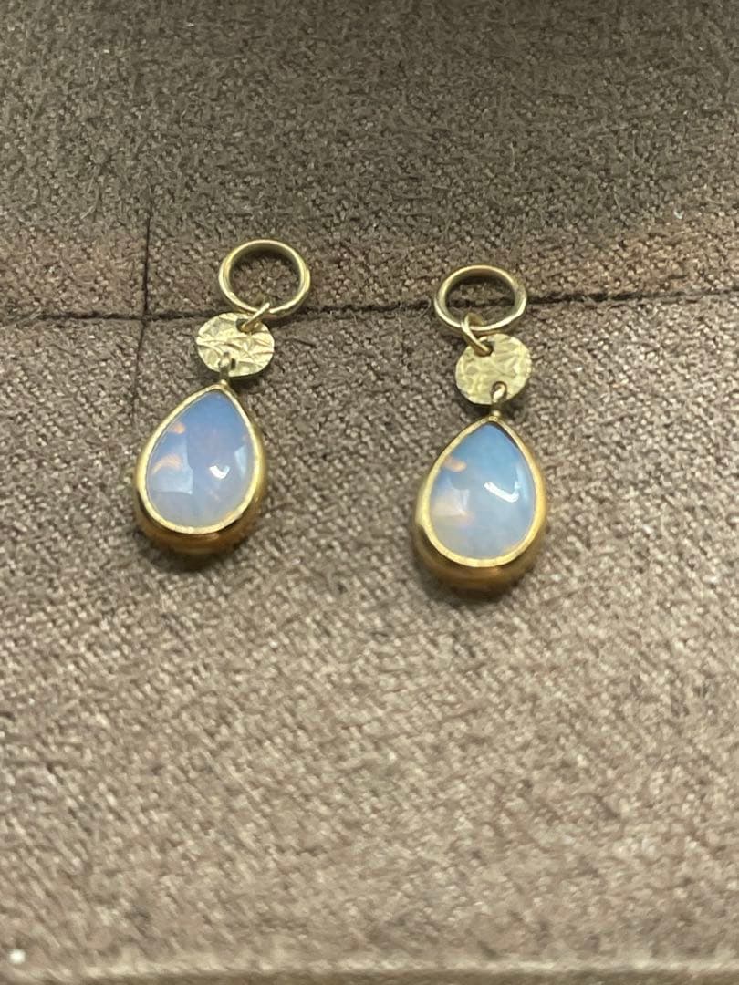 agete K10 オパール ピアスチャーム