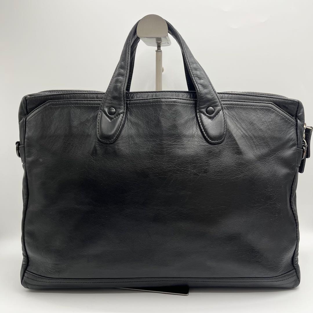 【希少】PORTER タウゼン オールレザー ブリーフケース　ビジネスバッグ　黒