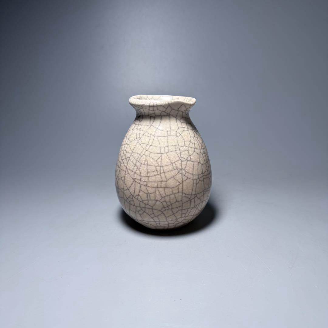 中国美術　宋代　哥窯　唐物　中国古玩　古美術　美しい貫入　11.6cm