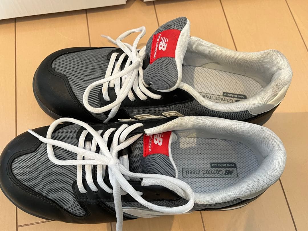 new balance スニーカータイプ安全靴 グレー/ブラック　25㎝