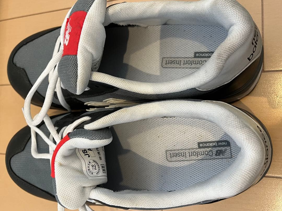 new balance スニーカータイプ安全靴 グレー/ブラック　25㎝