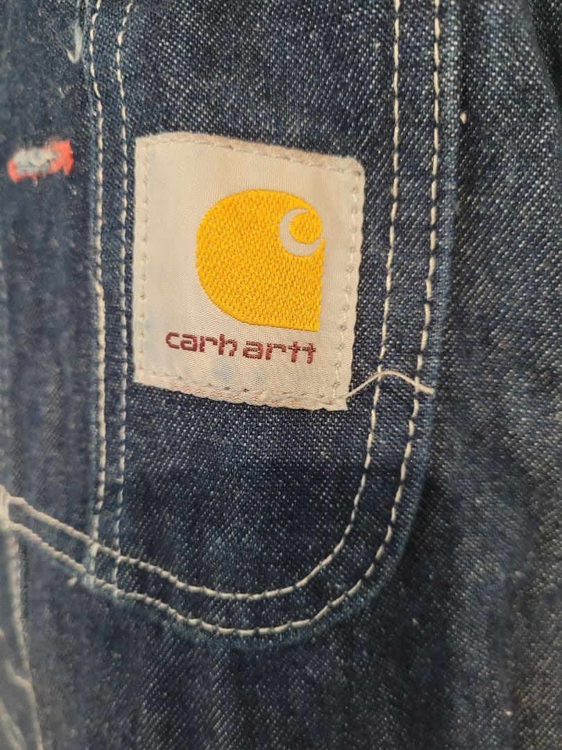 ⭐お値下げしました⭐ Carhartt デニムオーバーオール 古着 アメカジ