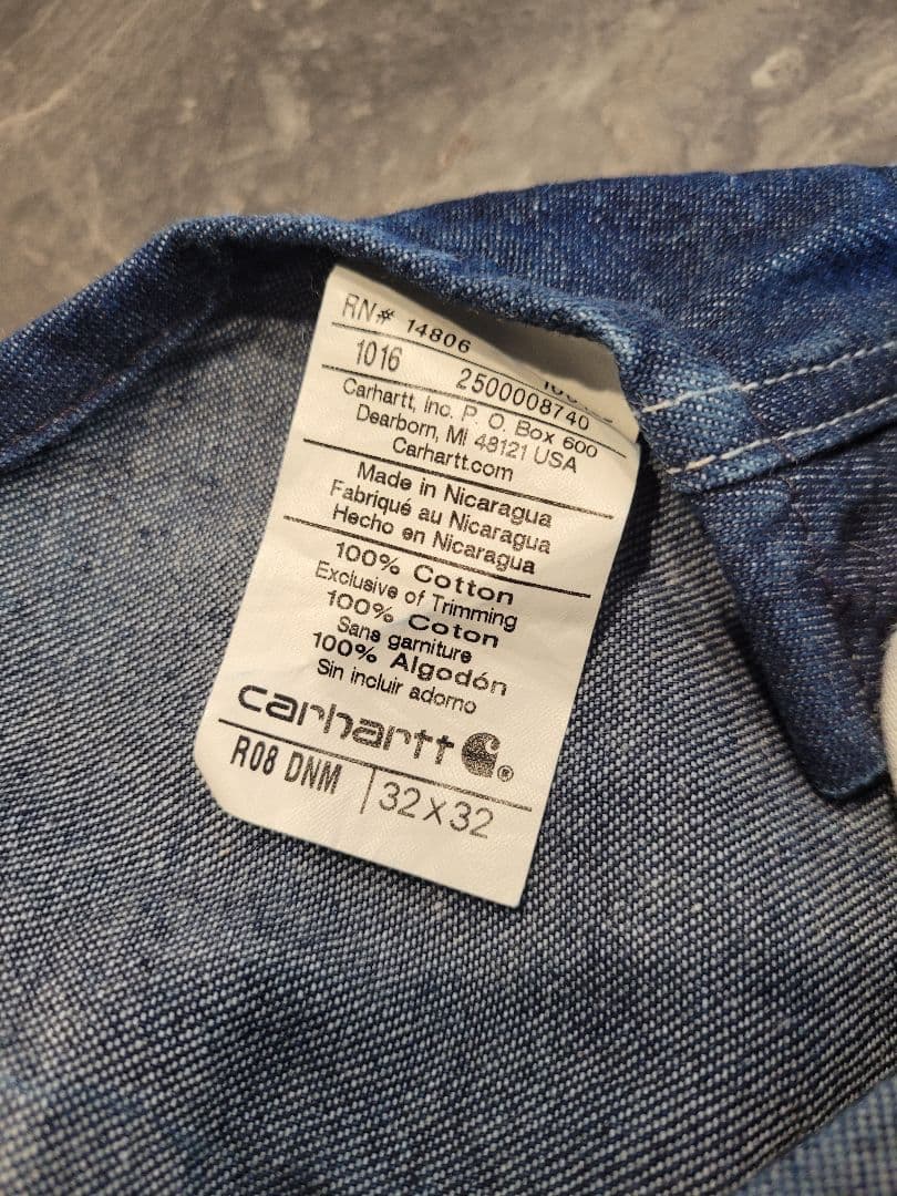 ⭐お値下げしました⭐ Carhartt デニムオーバーオール 古着 アメカジ