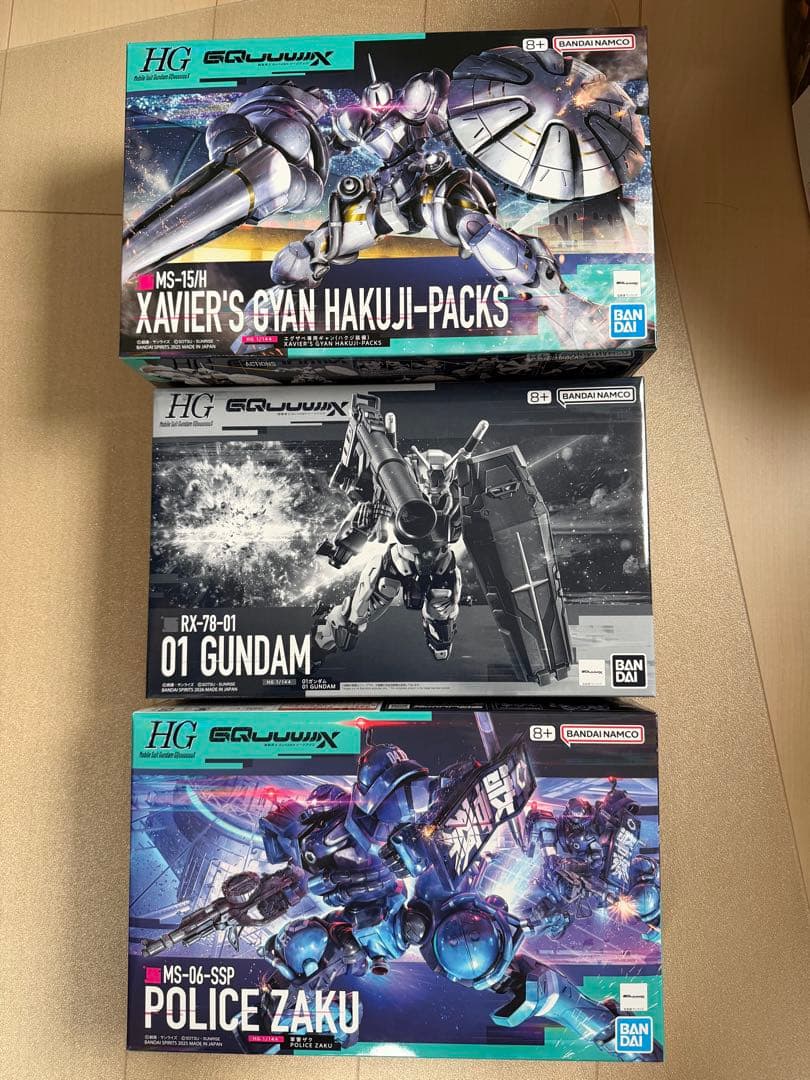 【新品未開封】ガンプラ ジークアクス 3点セット 01ガンダム ギャン 軍警ザク