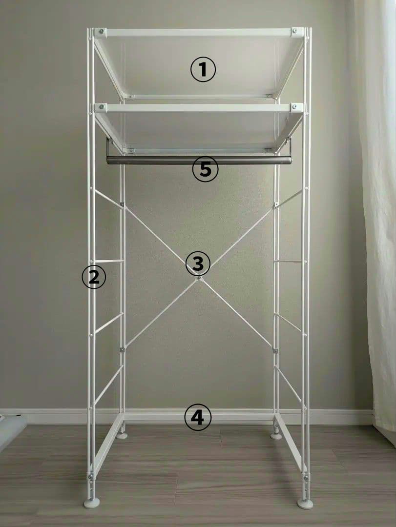 無印良品　スチールユニットシェルフ