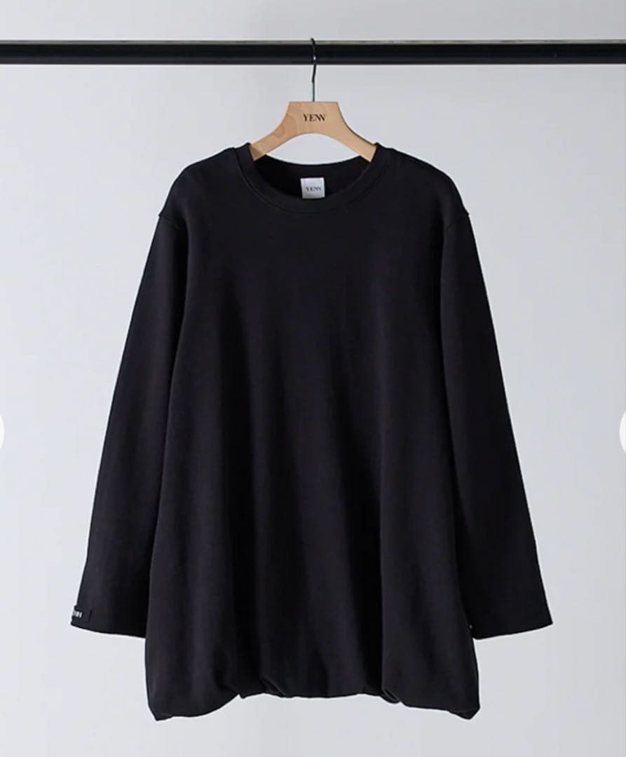 YENN BALLOON TUNIC PO BLACK イエン