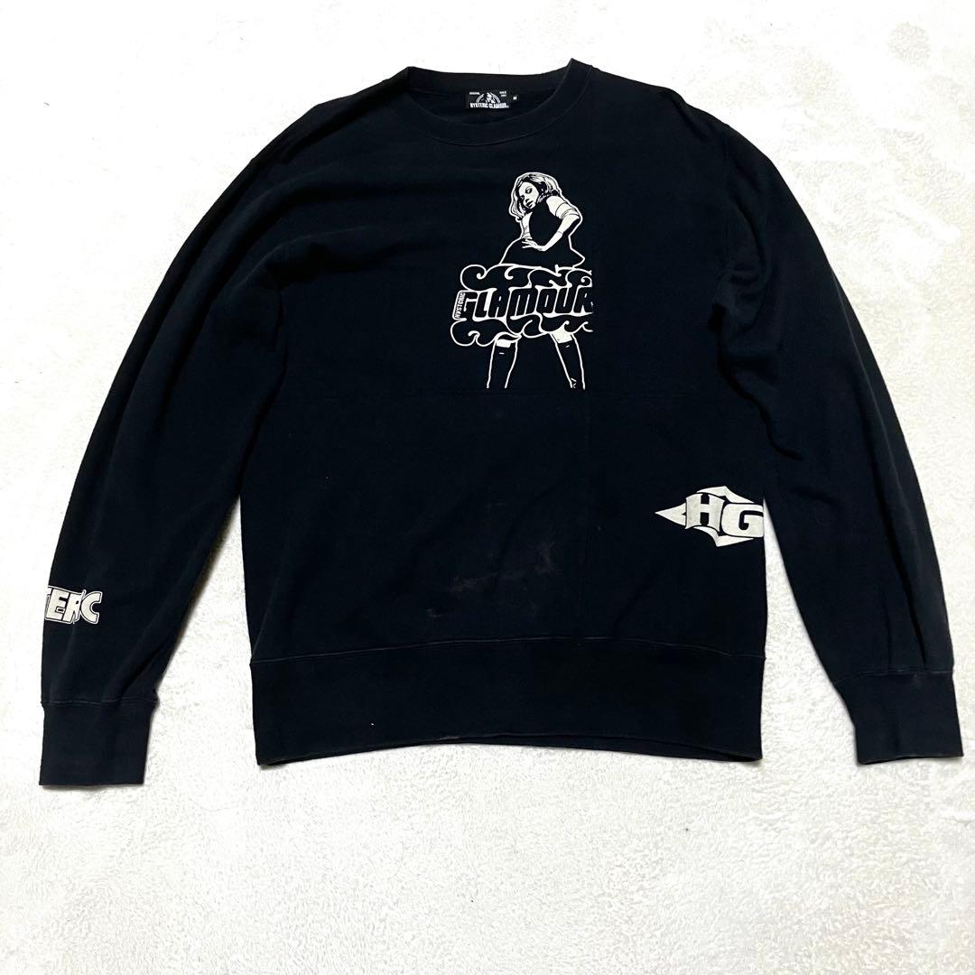 【人気モデル】ヒステリックグラマー ヴィクセンガール 複数ロゴ スウェット M