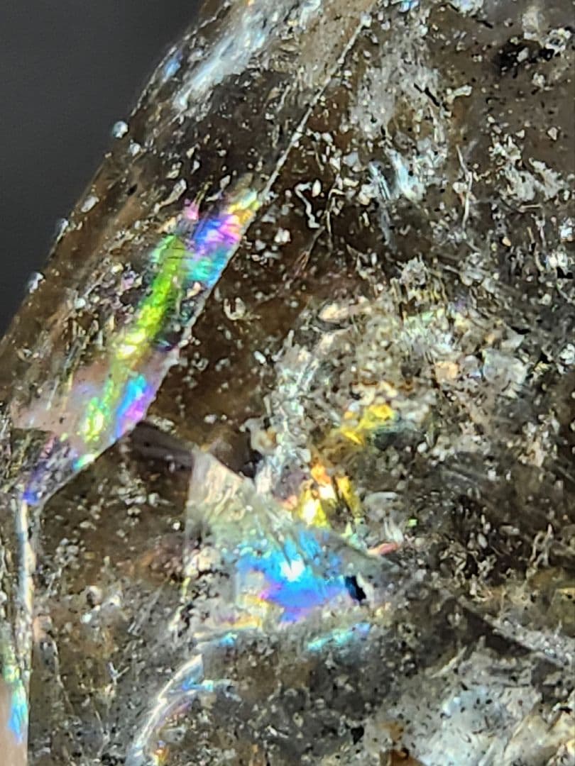 あふれる虹✨シャンパンカラー ハーキマーダイヤモンド 原石