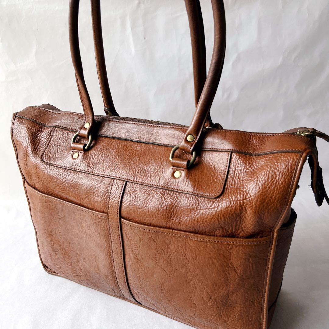 希少✨PORTER ヘリテージ トートバッグ レザー　ブラウン　肩掛け　A4