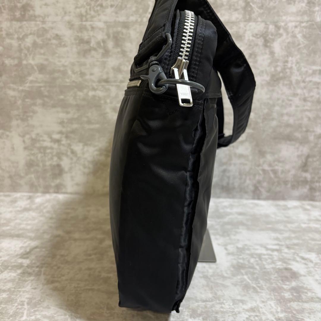 H208 美品✨ポーター　タンカー　ビジネスバッグ　2way ブラック　大容量