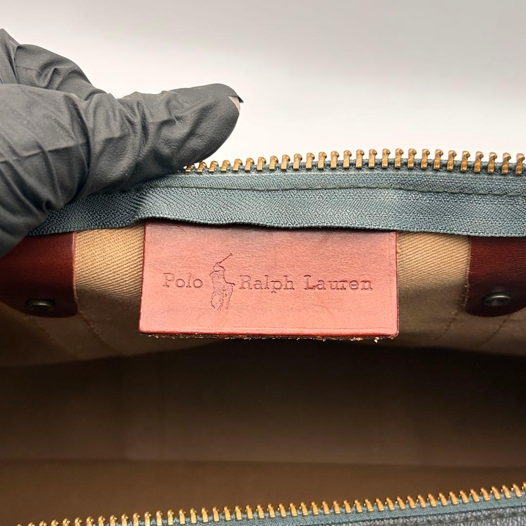✨美品✨ ラルフローレン 2WAY ボストンバッグ チェック PVCレザー 旅行